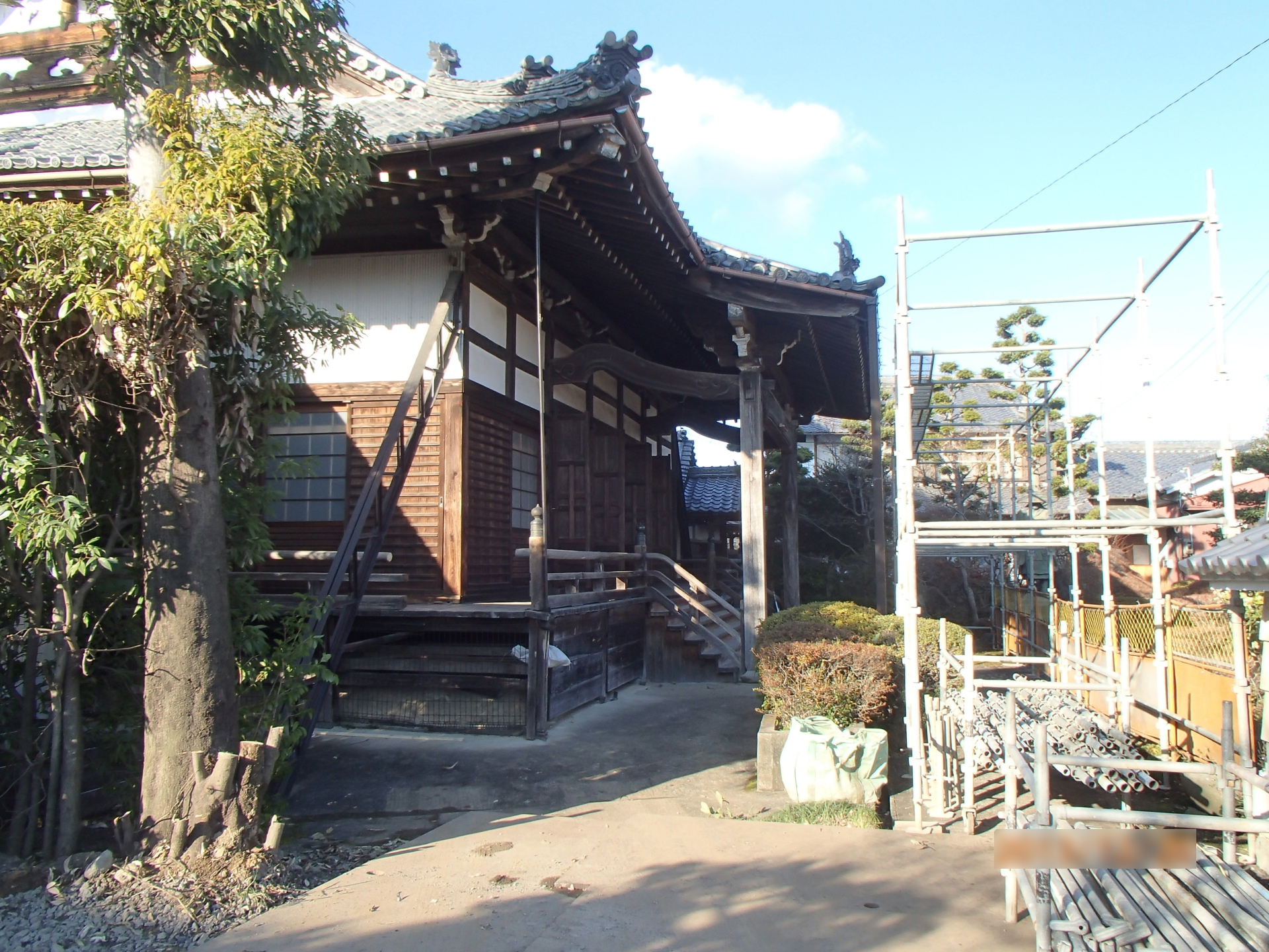 法光寺本堂耐震改修工事　（施工管理）施工前写真