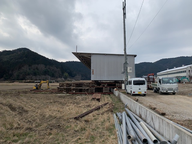 服部樹脂倉庫移動工事　（施工管理）施工中写真