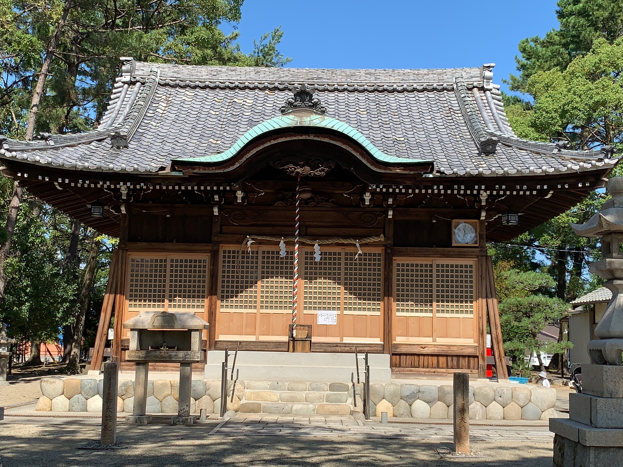 本庄神社拝殿改修工事　（施工管理）施工後写真