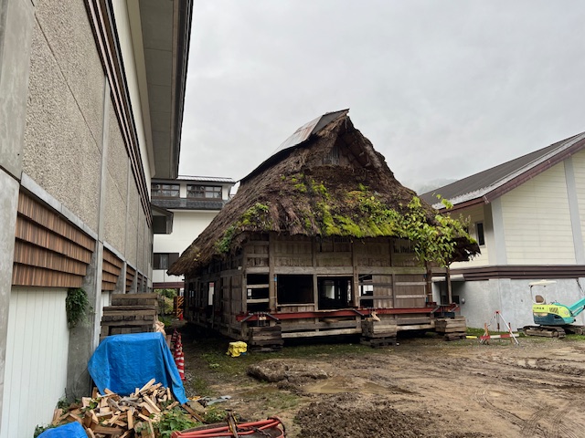 旧中村邸改修工事（合掌造・文化財）施工中写真